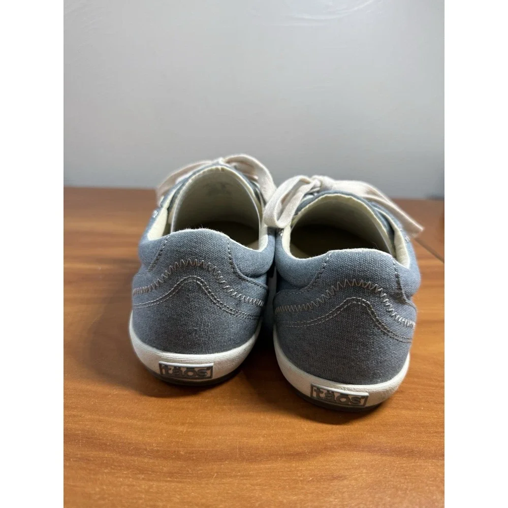 Taos Women's Star Canvas Sneakers Blue Denim Casual Comfort Fashion Size 8.5
